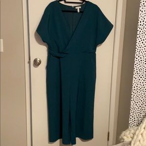 Leith Wide Legged Crop Jumpsuit - XL